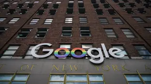 Fachada de la sede de Google en Nueva York Fachada de la sede de Google en Nueva York