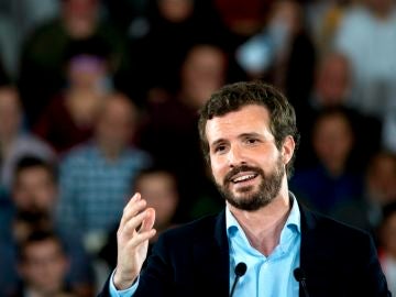 El presidente del PP, Pablo Casado