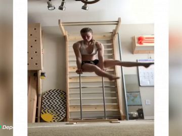 Kimber Rust, la atleta famosa por practicar yoga y escalar completamente desnuda