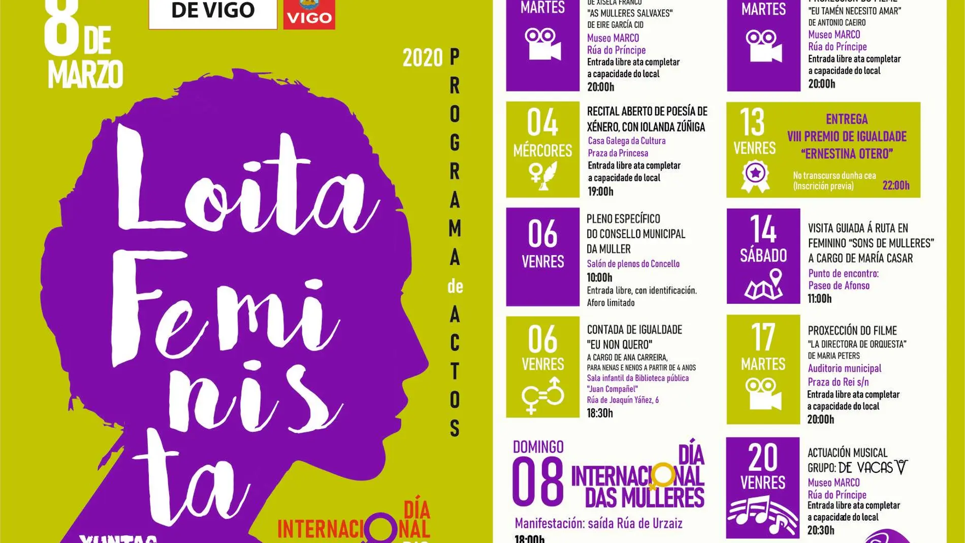 Manifestación 8 de marzo Vigo 2020: Horario, recorrido y cortes de tráfico en Vigo el 8M Manifestación 8 de marzo Vigo 2020: Horario, recorrido y cortes de tráfico en Vigo el 8M