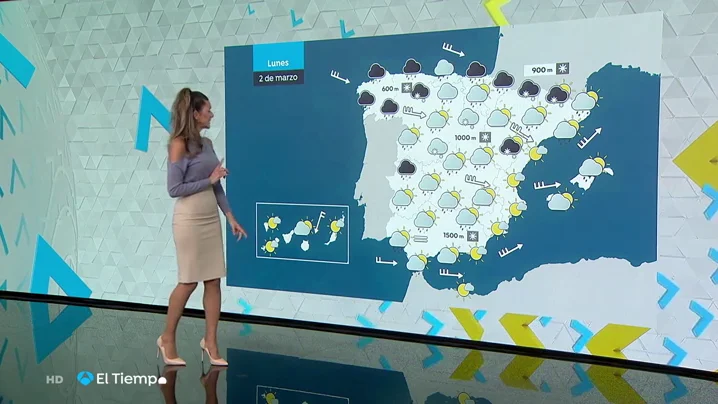 Borrasca Karine: toda Espa&ntilde;a estar&aacute; ma&ntilde;ana en aviso por viento, lluvias, olas y nieve