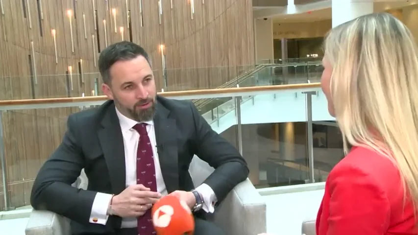 Santiago Abascal, en su visita a Washington: "En Estados Unidos preocupa que Iglesias est&eacute; en el CNI"