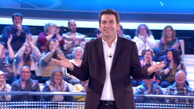 La original despedida de un concursante que pone en pie al público de '¡Ahora caigo!'
