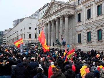 Manifestación de Jusapol en el Congreso