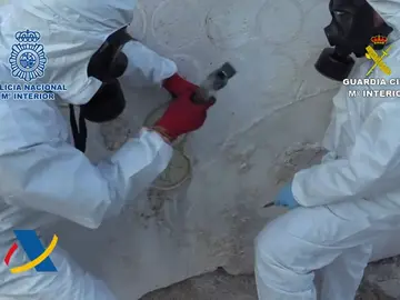 Desarticulada una banda que ocultaba droga en bloques de mármol Desarticulada una banda que ocultaba droga en bloques de mármol
