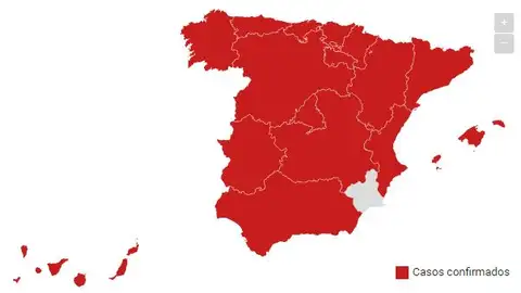 Mapa contagiados por coronavirus Mapa contagiados por coronavirus