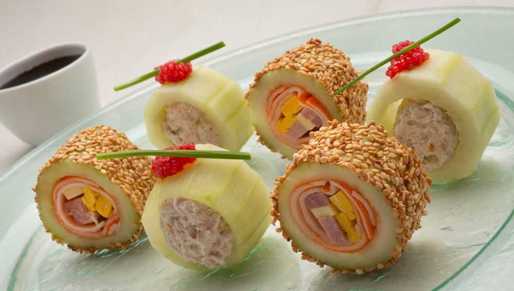 sushi con pepino