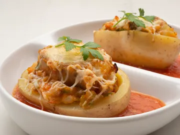 Patatas rellenas de carne picada Patatas rellenas de carne picada