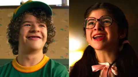 Dustin y Suzie en 'Stranger Things' Dustin y Suzie en 'Stranger Things'