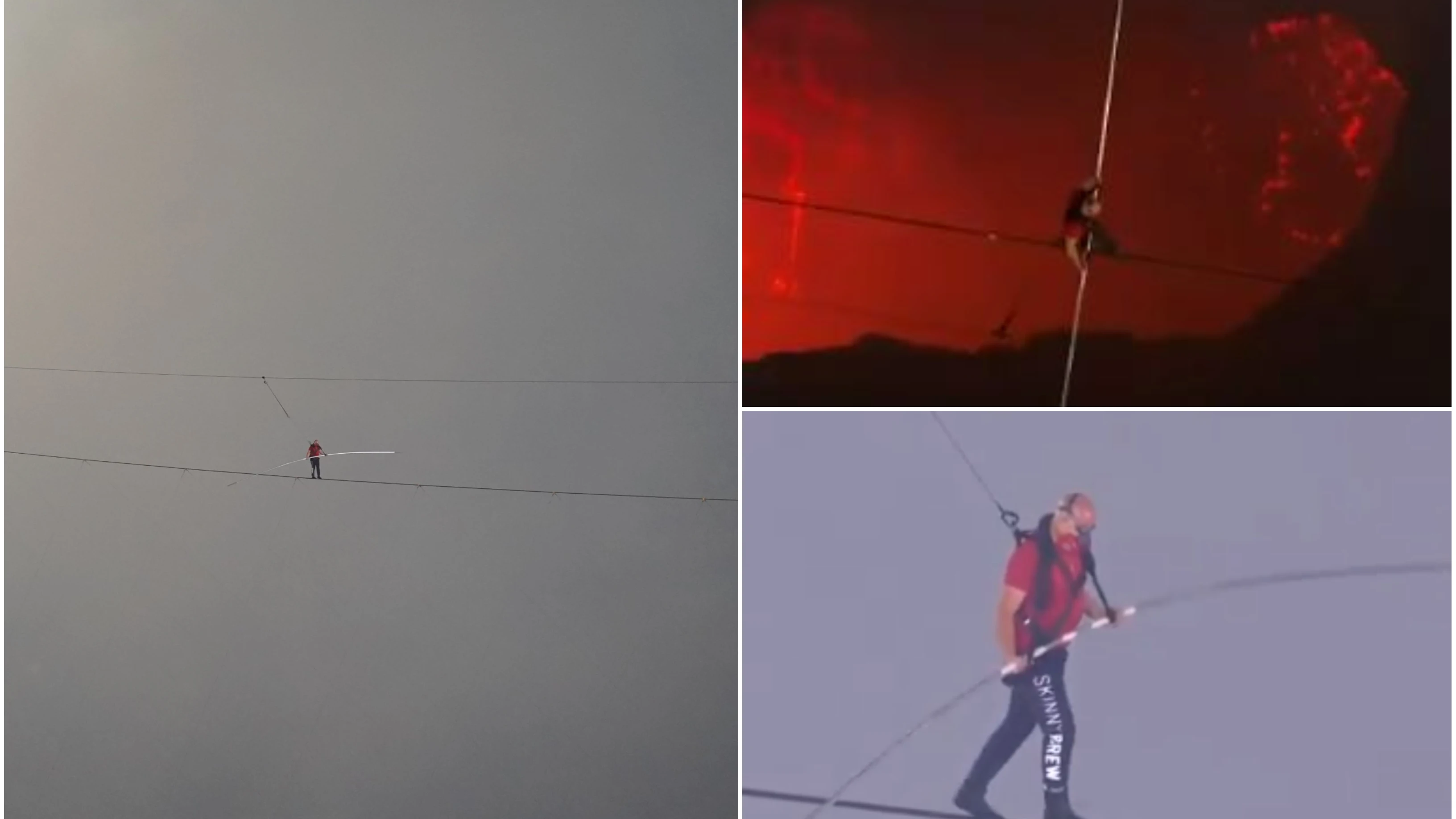 Nik Wallenda cruza el volc&aacute;n Masaya sobre un cable