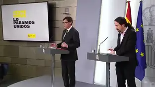 Comparecencia de Salvador Illa y Pablo Iglesias sobre la crisis del coronavirus, streaming en directo Comparecencia de Salvador Illa y Pablo Iglesias sobre la crisis del coronavirus, streaming en directo