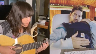 Así es la cuarentena por coronavirus de David Bisbal, Vanesa Martín y Rosario: un tierno padre, buena música y mucho humor