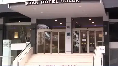 Entrada del Gran Hotel Colón Entrada del Gran Hotel Colón
