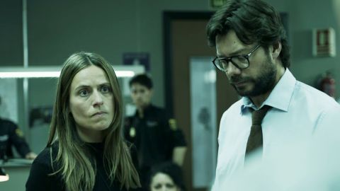 Raquel Murillo y el Profesor en 'La Casa de Papel'