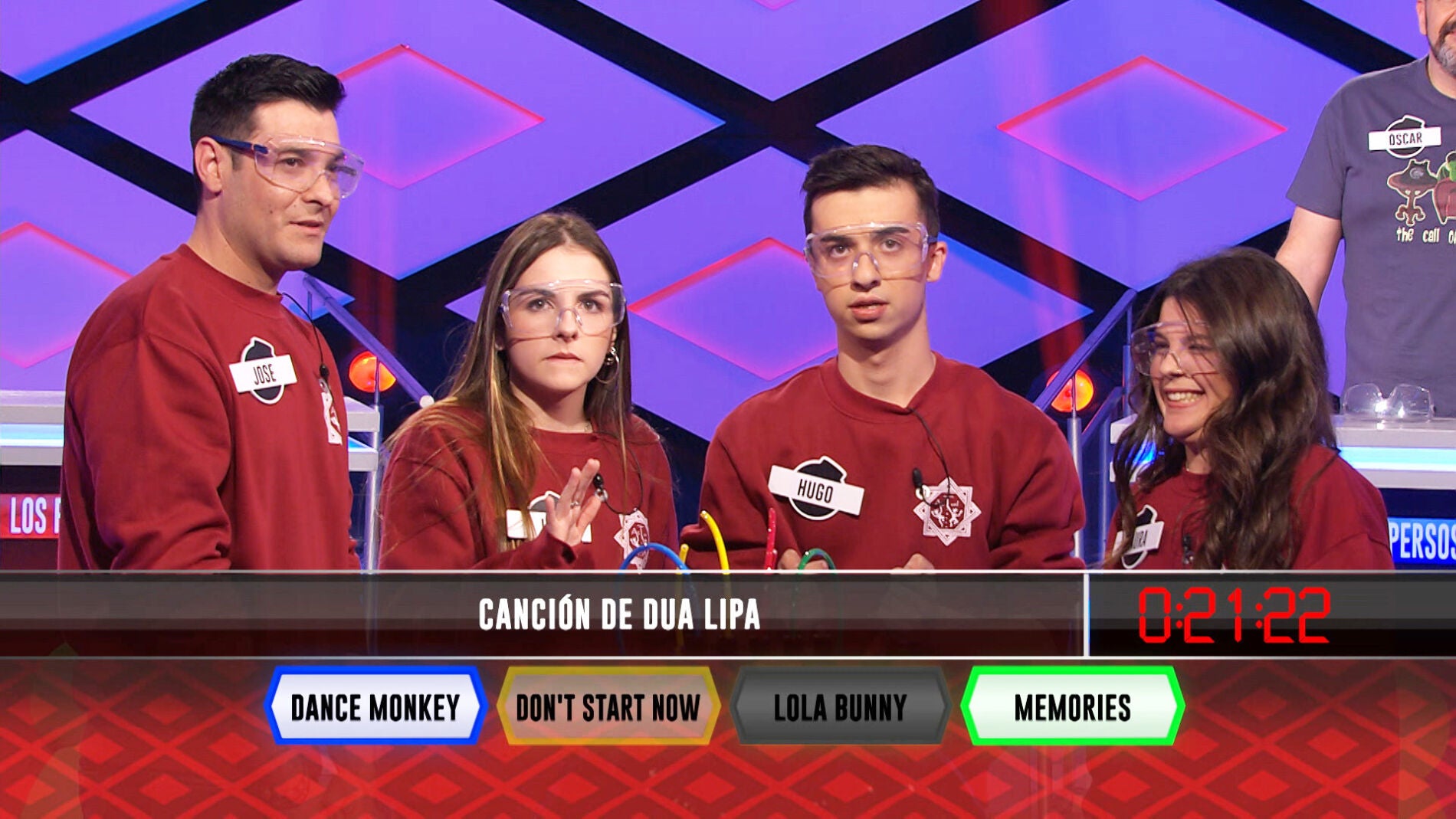 Dua Lipa anima el duelo entre &lsquo;Los personajes&rsquo; y &lsquo;Los dispersos&rsquo; en &lsquo;&iexcl;Boom!&rsquo;