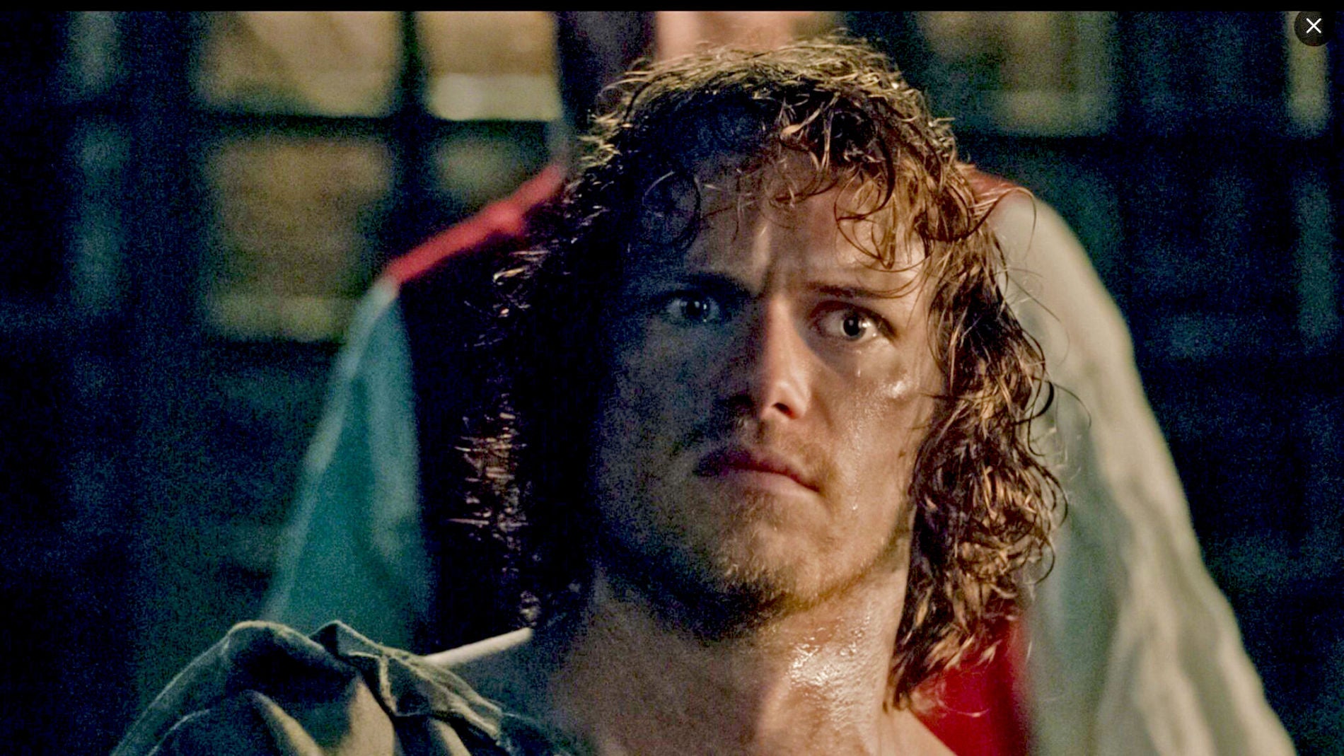 Sam Heughan como Jamie Fraser en 'Outlander'