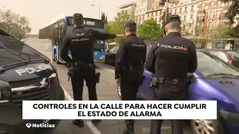 Se acabó la pedagogía con el coronavirus: las fuerzas de seguridad refuerzan los controles para evitar que se salte el confinamiento Se acabó la pedagogía con el coronavirus: las fuerzas de seguridad refuerzan los controles para evitar que se salte el confinamiento
