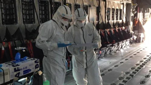 El ejército del Aire evacua a un paciente positivo en coronavirus en Yibuti El ejército del Aire evacua a un paciente positivo en coronavirus en Yibuti