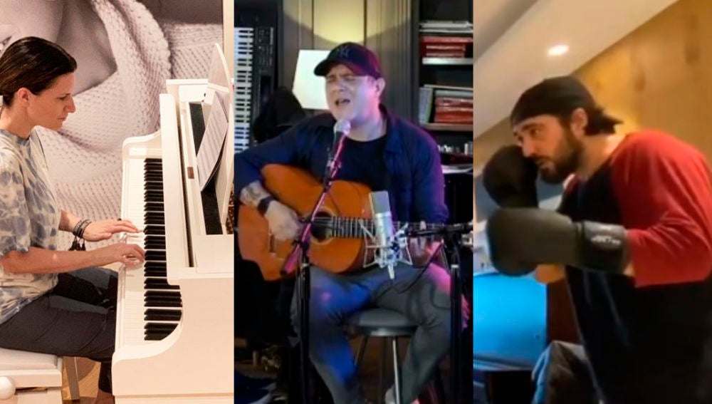 La cuarentena de Alejandro Sanz, Laura Pausini y Antonio Orozco