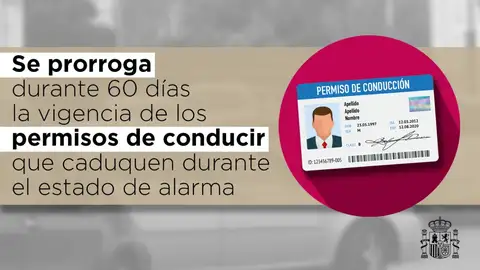Prórroga del carnet de conducir Prórroga del carnet de conducir