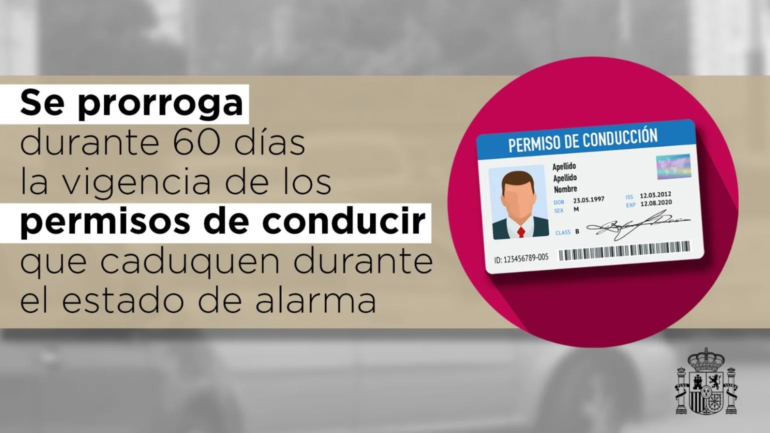 Prórroga del carnet de conducir Prórroga del carnet de conducir