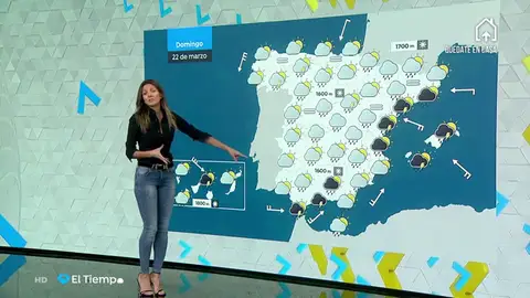 La primavera continúa este domingo con nubosidad abundante y precipitaciones en la mayor parte del país La primavera continúa este domingo con nubosidad abundante y precipitaciones en la mayor parte del país