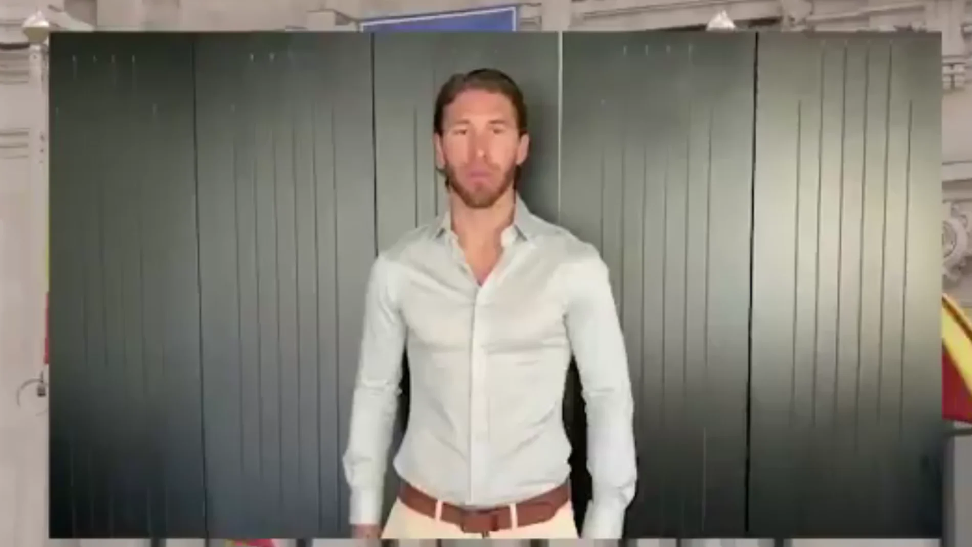 Sergio Ramos anima a los ciudadanos a quedarse en casa Sergio Ramos anima a los ciudadanos a quedarse en casa