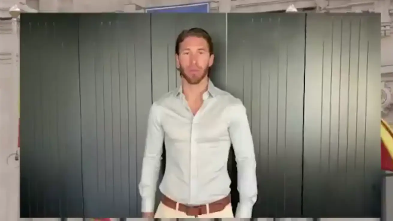 Sergio Ramos anima a los ciudadanos a quedarse en casa Sergio Ramos anima a los ciudadanos a quedarse en casa