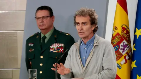 Fernando Simón, durante su comparecencia Fernando Simón, durante su comparecencia