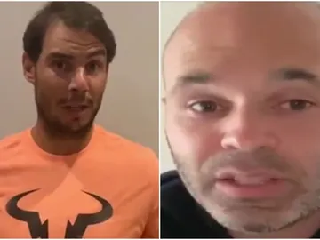 Rafa Nadal y Andrés Iniesta Rafa Nadal y Andrés Iniesta
