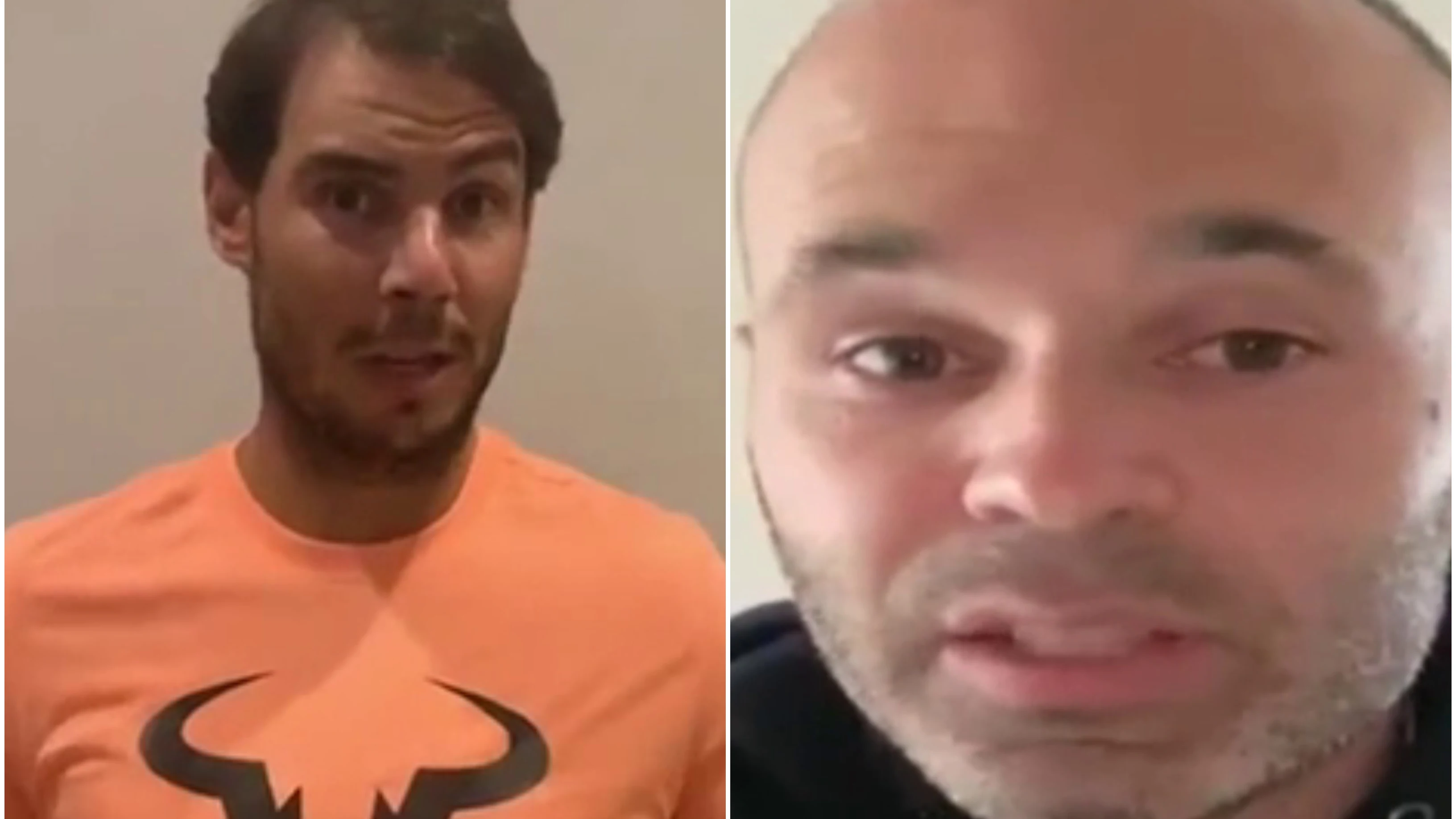 Rafa Nadal y Andr&eacute;s Iniesta