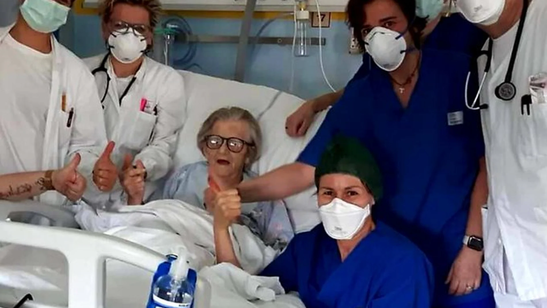 La anciana de 95 años que ha superado el coronavirus La anciana de 95 años que ha superado el coronavirus