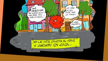 Viñeta sobre el confinamiento por coronavirus