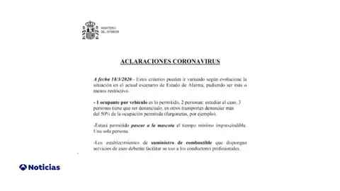 Aclaraciones coronavirus Aclaraciones coronavirus