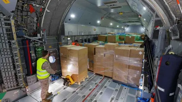 Llegada del material fabricado en China