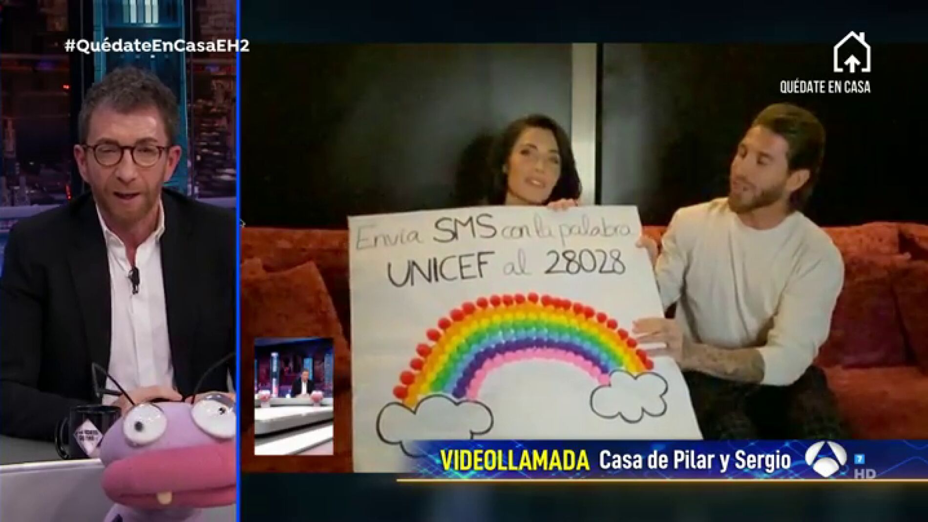 s&iacute; le explican Sergio Ramos y Pilar Rubio qu&eacute; es el coronavirus a sus tres hijos