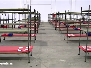 La feria de Barcelona abre un centro para atender a los sin hogar durante el confinamiento por el coronavirus La feria de Barcelona abre un centro para atender a los sin hogar durante el confinamiento por el coronavirus