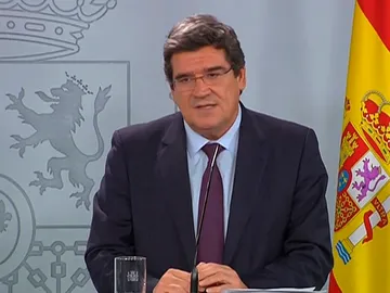 José Luis Escrivá, ministro de Inclusión, Seguridad Social y Migraciones, durante la rueda de prensa José Luis Escrivá, ministro de Inclusión, Seguridad Social y Migraciones, durante la rueda de prensa