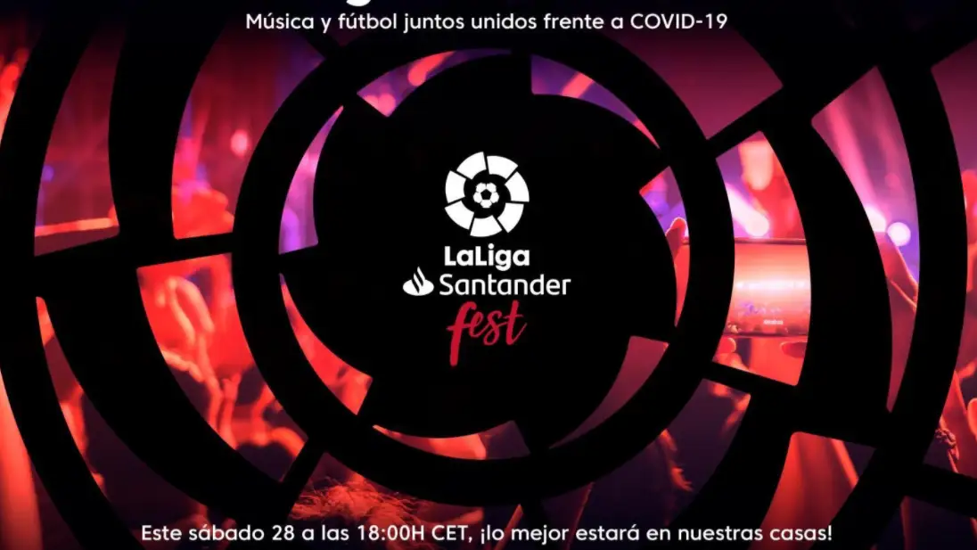 LaLiga Santander Fest, el concierto ben&eacute;fico contra el coronavirus