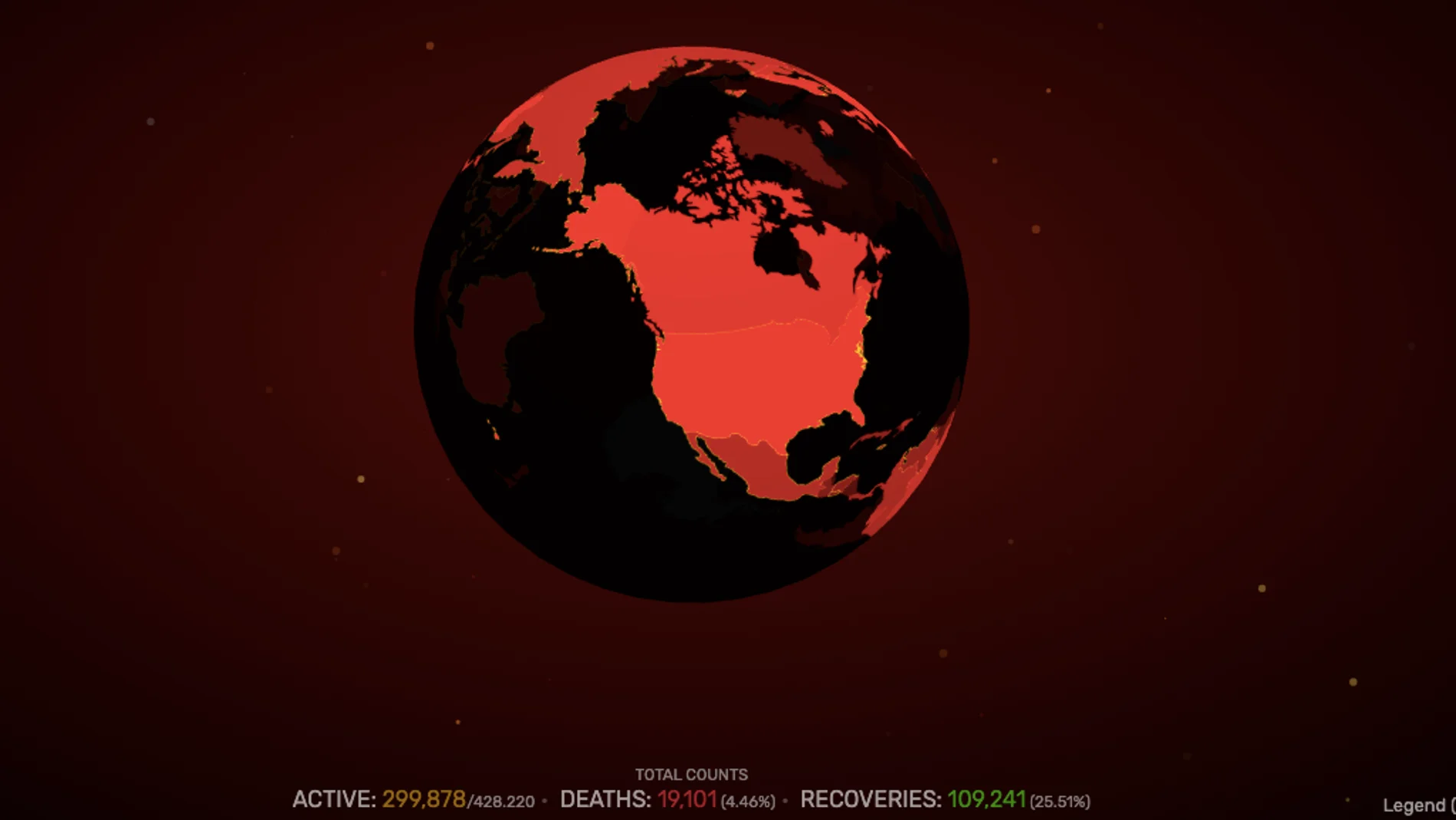 El mapamundi del coronavirus El mapamundi del coronavirus