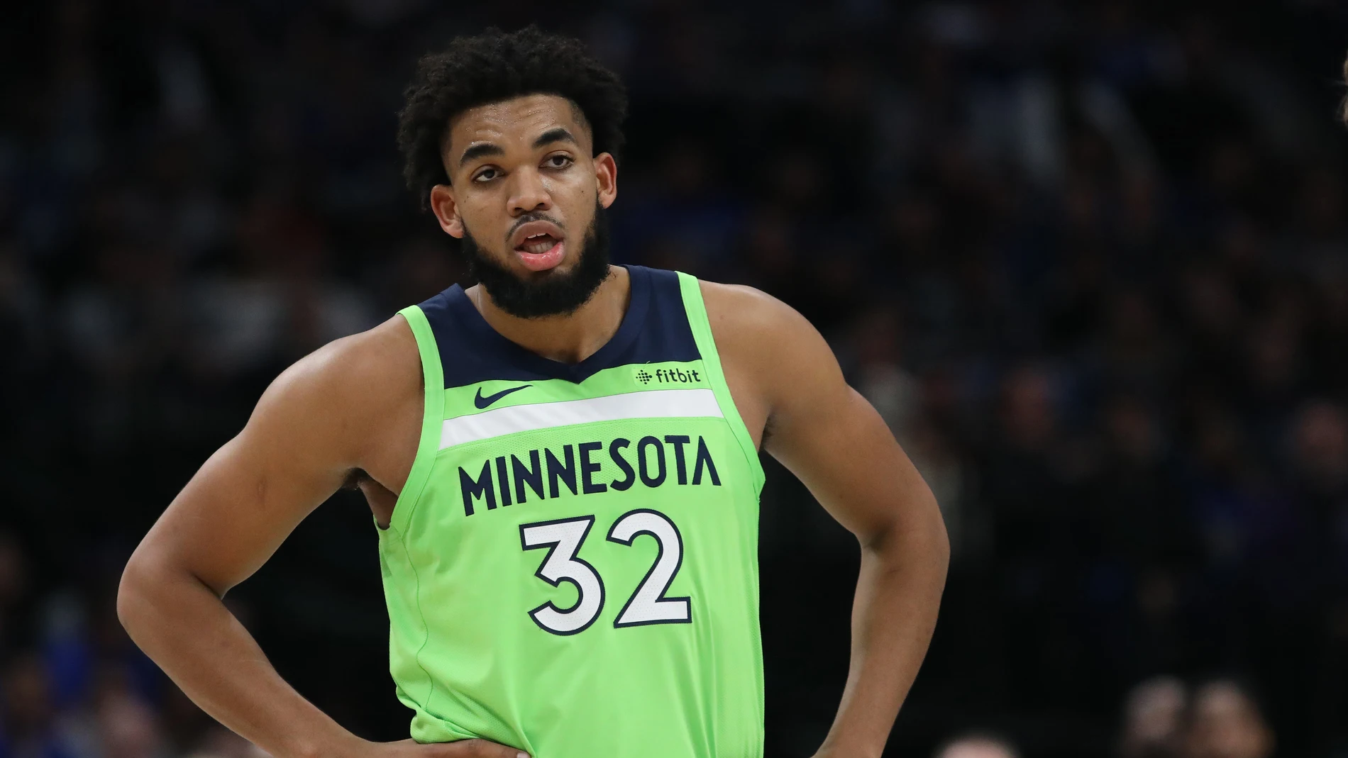 Karl-Anthony Towns, en un partido de la NBA Karl-Anthony Towns, en un partido de la NBA