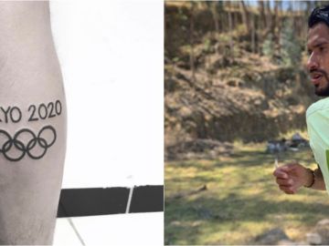 El tatuaje de Derlys Ayala, atleta paraguayo