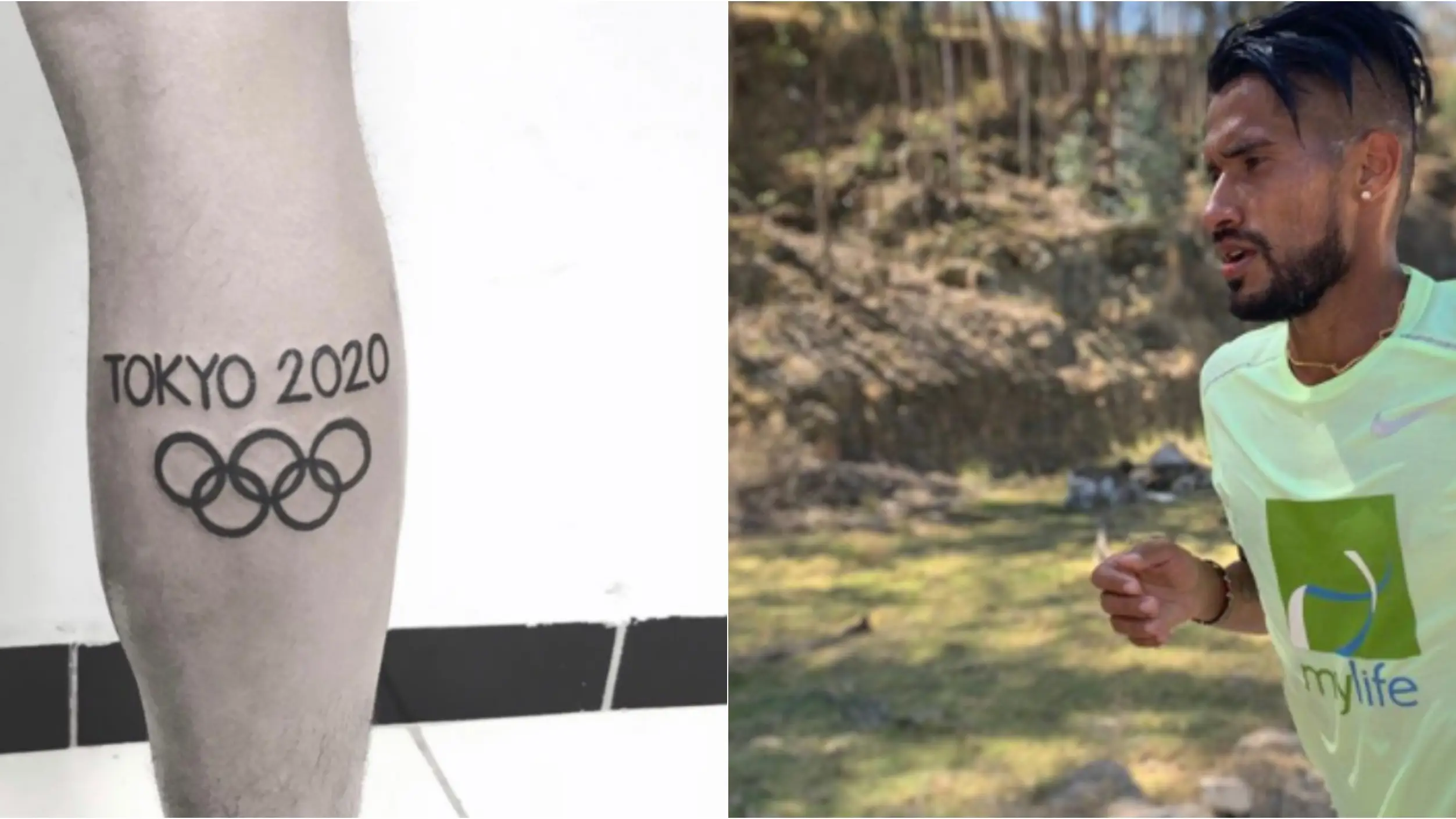 El tatuaje de Derlys Ayala, atleta paraguayo