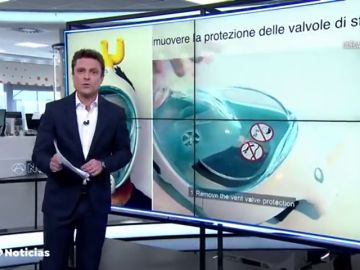 Modifican unas máscaras de buceo para conectar más enfermos por coronavirus a respiradores
