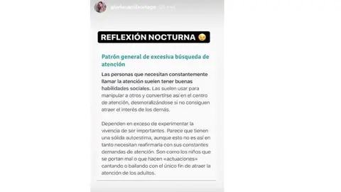 El texto que compartió Gloria Camila El texto que compartió Gloria Camila
