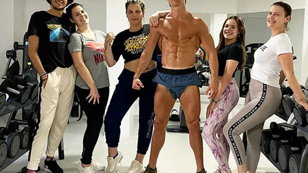 Cristiano Ronaldo, junto a su familia