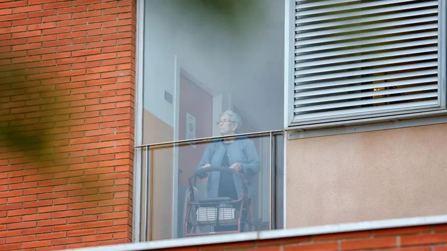 Anciana en una residencia