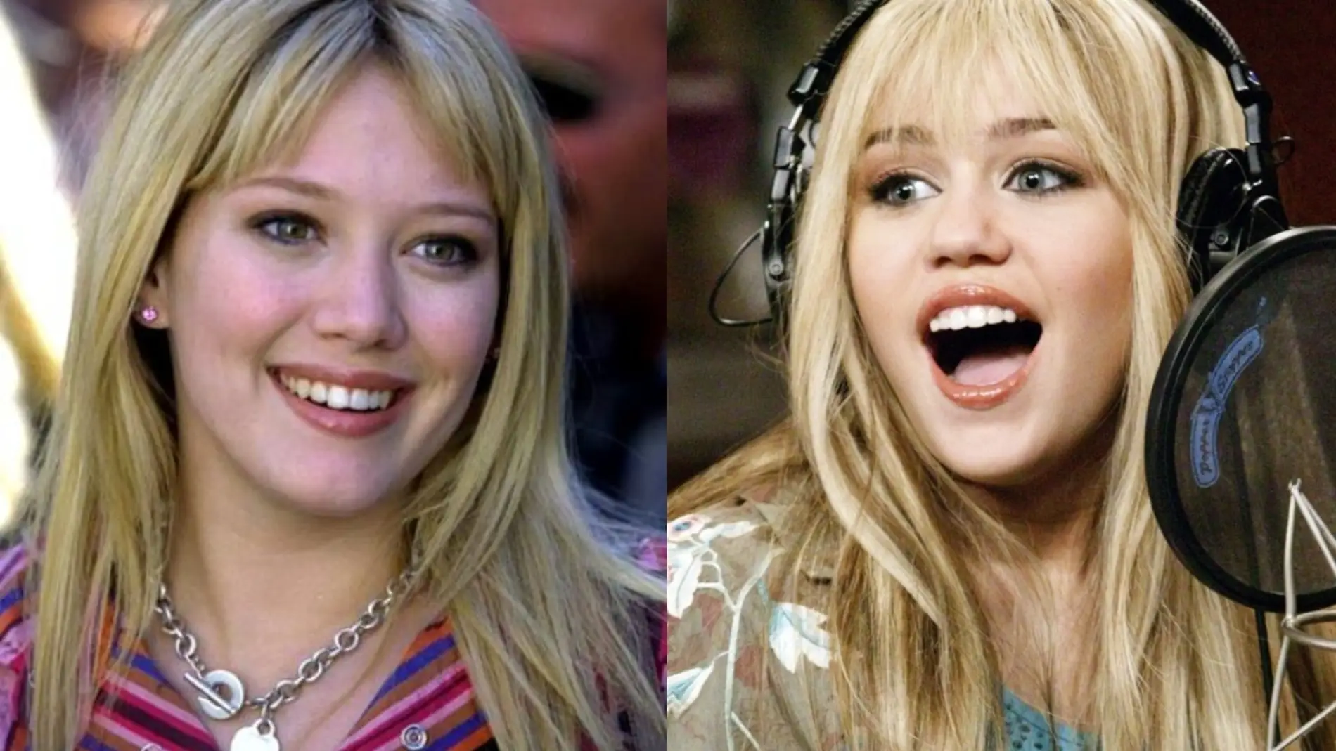Hilary Duff en 'Lizzie McGuire' y Miley Cyrus en 'Hannah Montana'
