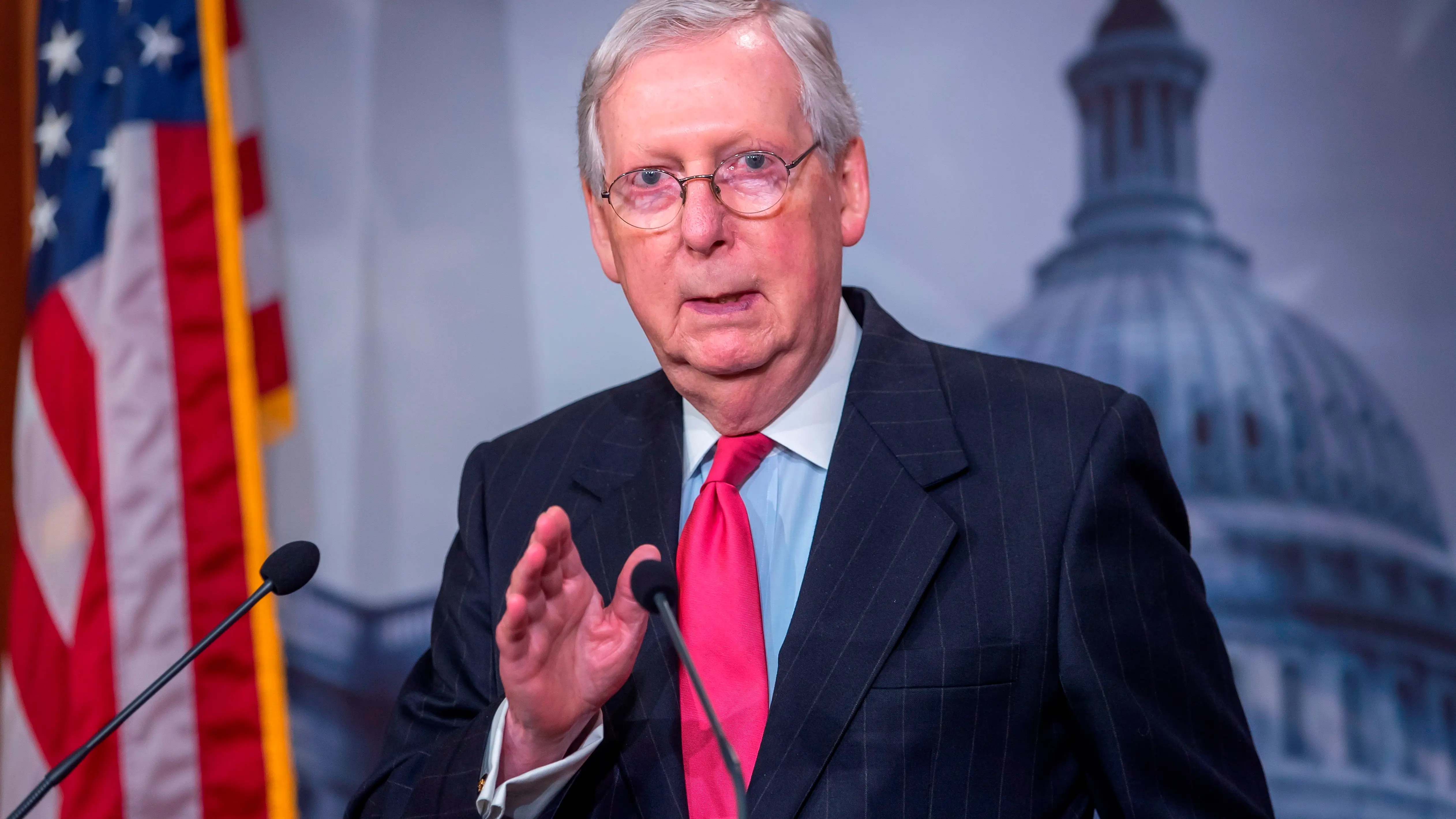 El líder de la mayoría republicana en el Senado, Mitch McConnel El líder de la mayoría republicana en el Senado, Mitch McConnel