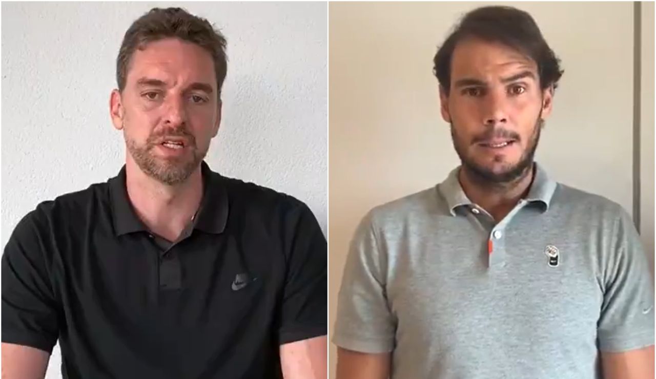 Pau Gasol y Rafa Nadal